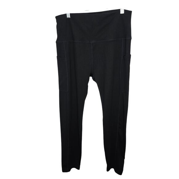 Shapermint Essential Black Women's Elastic Waist Leggings Size XL Athletic - Picture 1 of 9